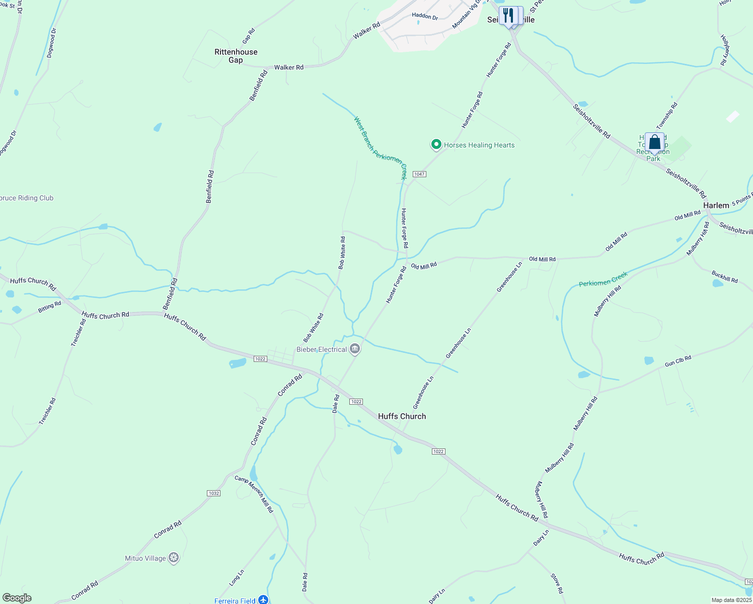 map of restaurants, bars, coffee shops, grocery stores, and more near 88 Hunter Forge Rd in Barto
