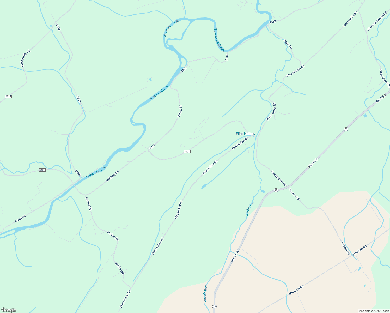 map of restaurants, bars, coffee shops, grocery stores, and more near McKinley Road in Port Royal