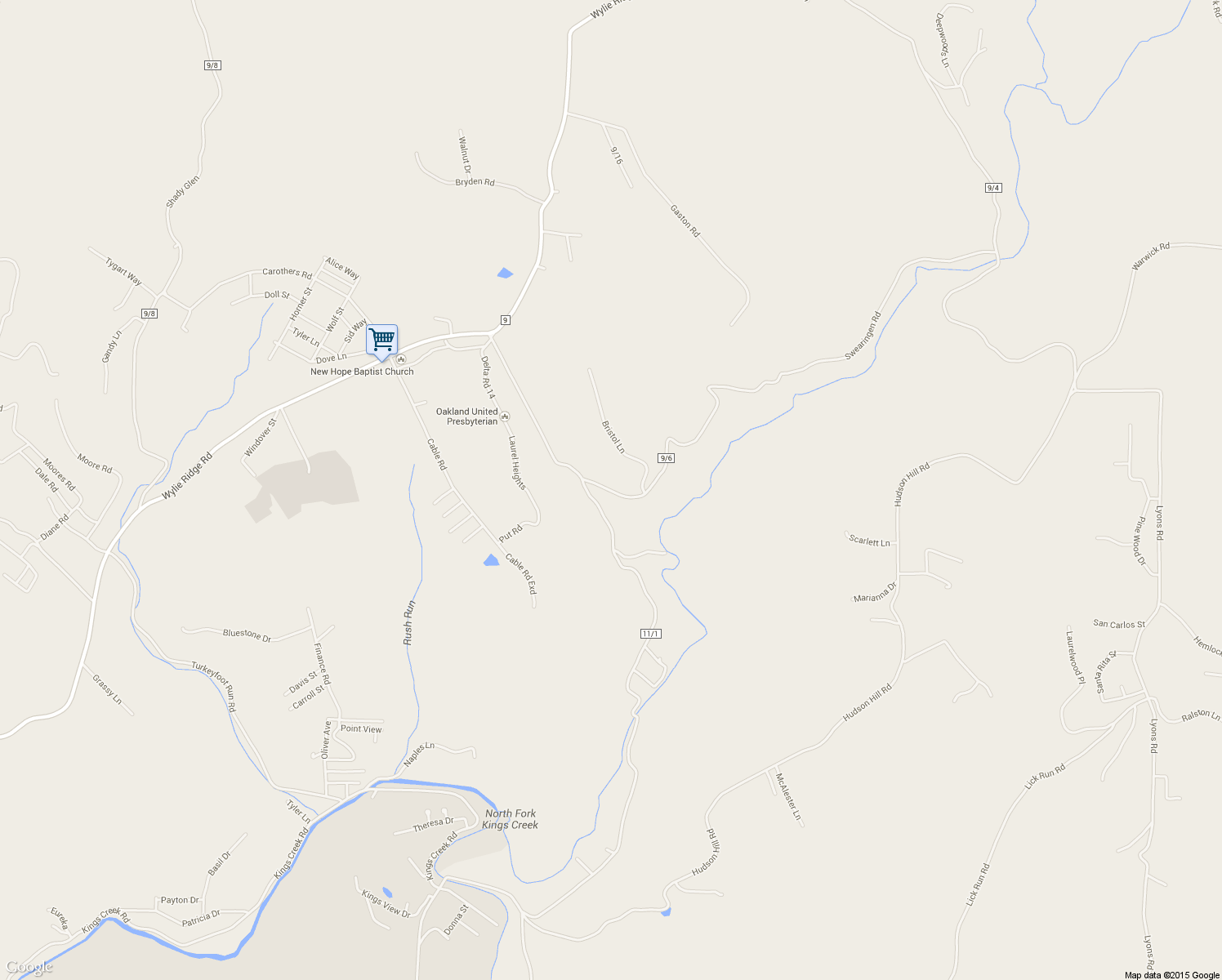 map of restaurants, bars, coffee shops, grocery stores, and more near 1211 Swearingen Road in Weirton