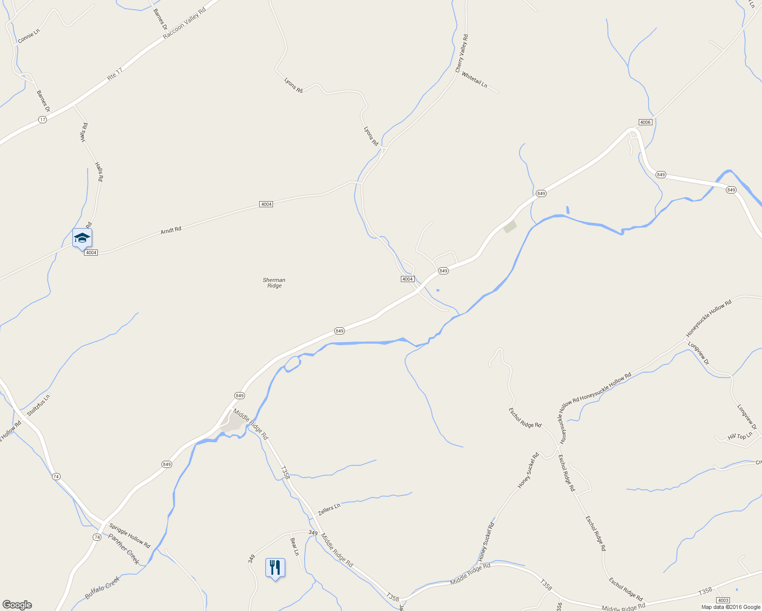 map of restaurants, bars, coffee shops, grocery stores, and more near 12868 Buffalo Trace in Newport