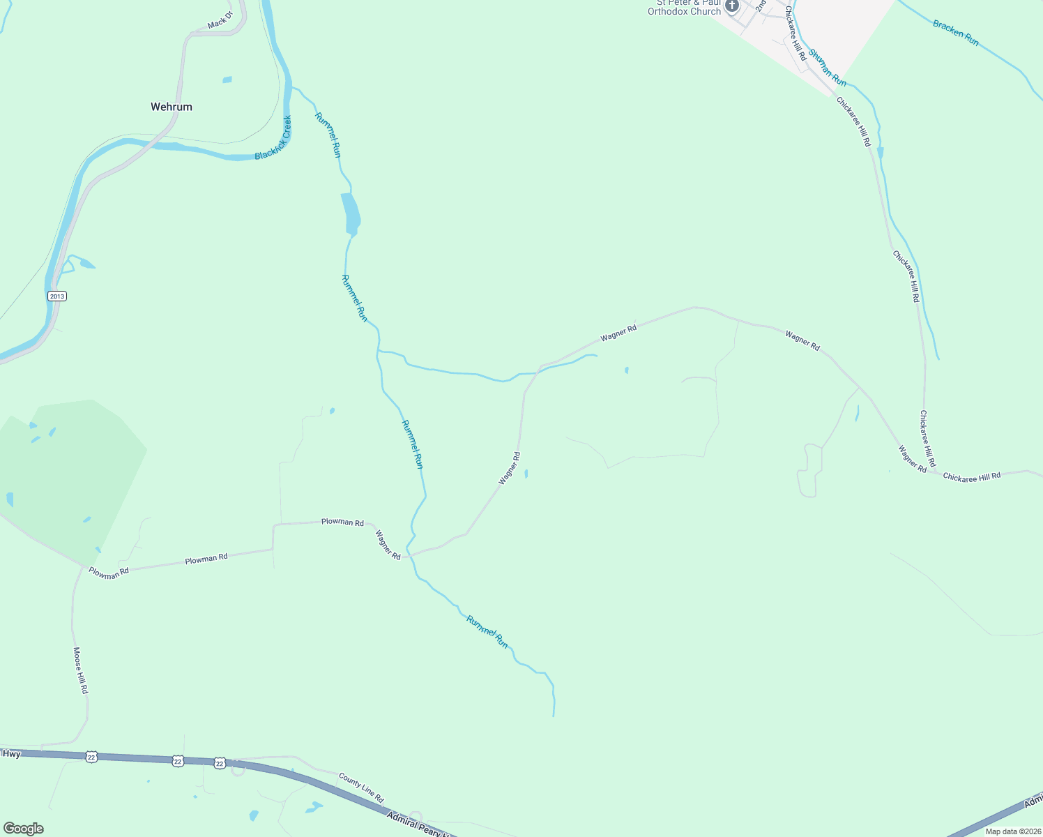 map of restaurants, bars, coffee shops, grocery stores, and more near Wagner Rd in Vintondale