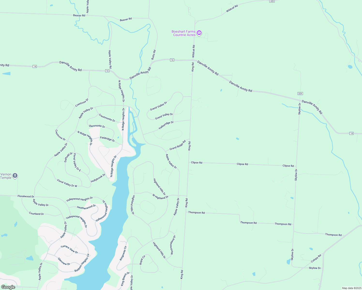 map of restaurants, bars, coffee shops, grocery stores, and more near 134 Grand Ridge Road in Howard