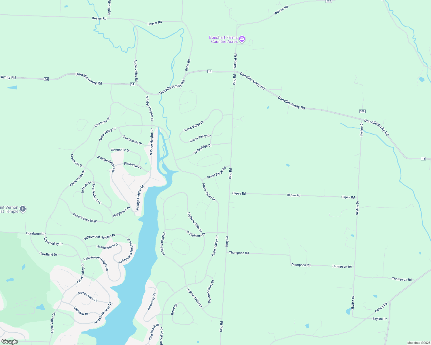 map of restaurants, bars, coffee shops, grocery stores, and more near 134 Grand Ridge Road in Howard