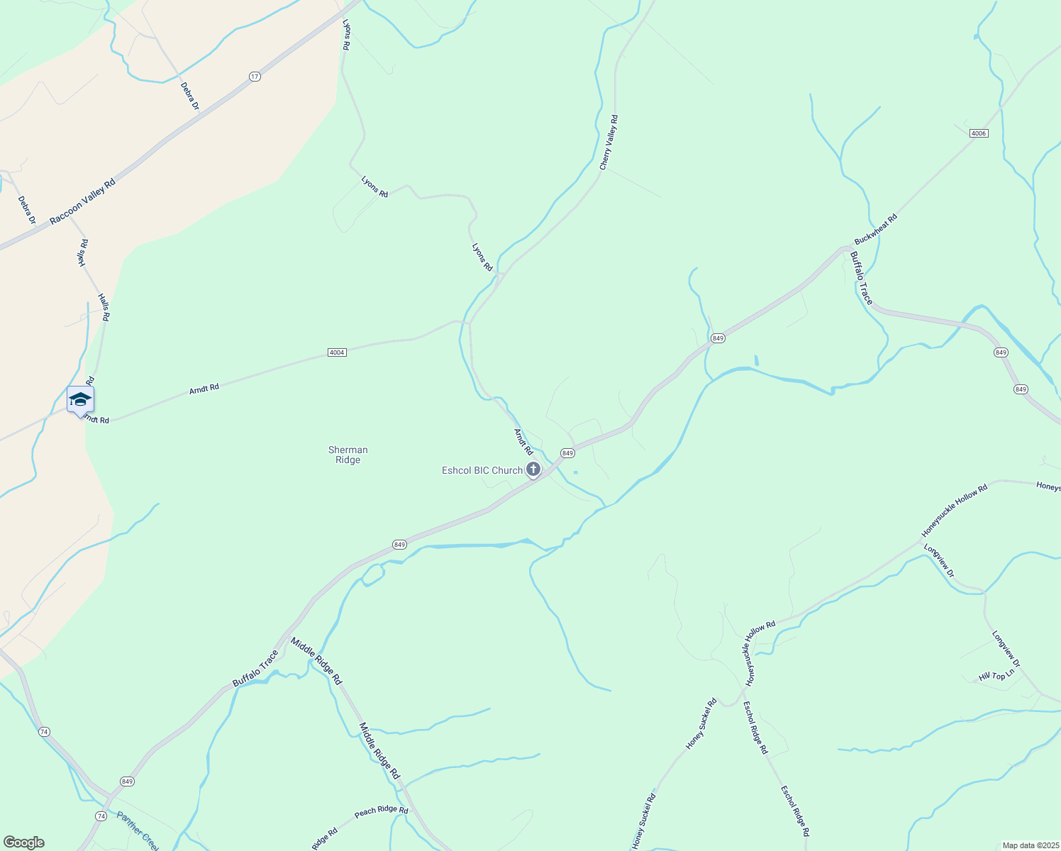 map of restaurants, bars, coffee shops, grocery stores, and more near 140 Ricedorf Lane in Millerstown