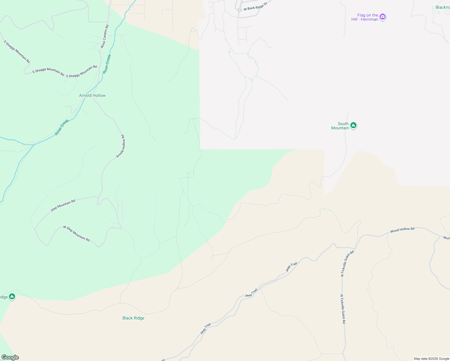 map of restaurants, bars, coffee shops, grocery stores, and more near 7615 Step Mountain Road in Herriman