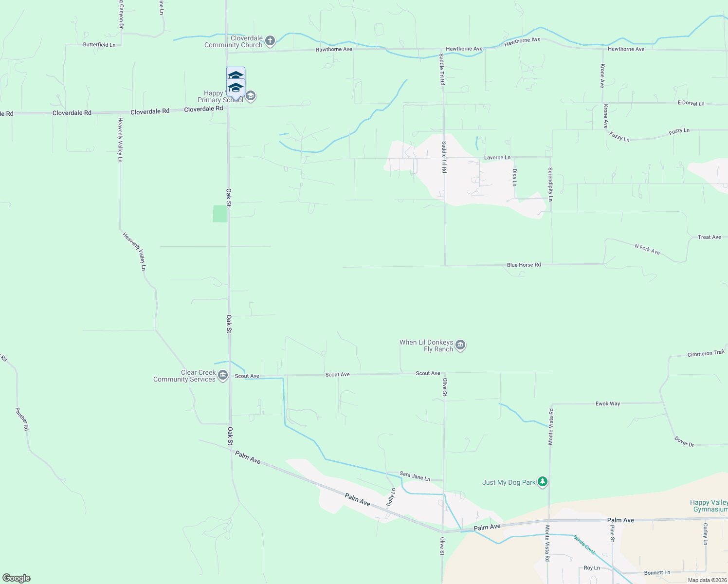 map of restaurants, bars, coffee shops, grocery stores, and more near 16533 Blue Horse Road in Anderson