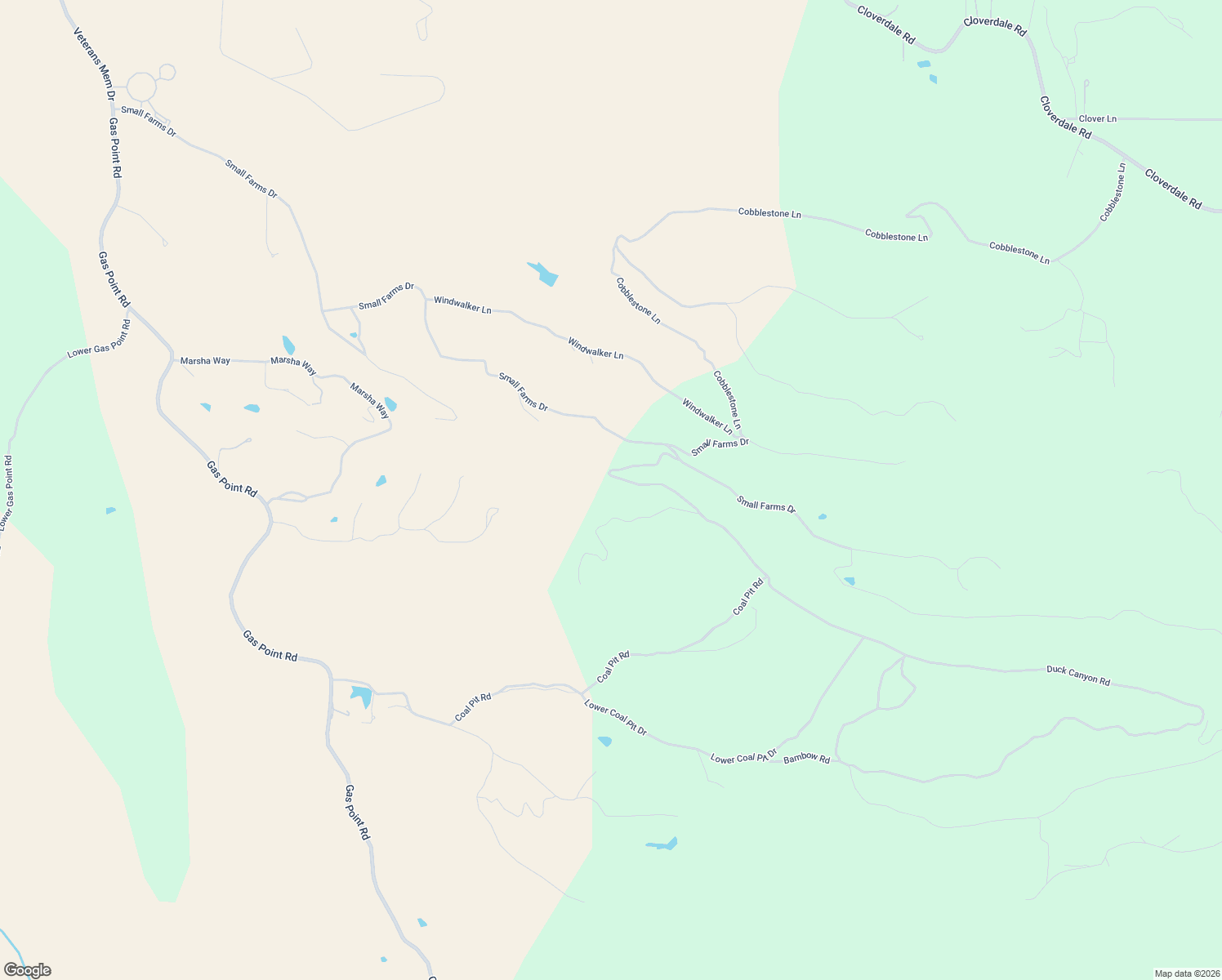 map of restaurants, bars, coffee shops, grocery stores, and more near 14025 Small Farms Drive in Igo