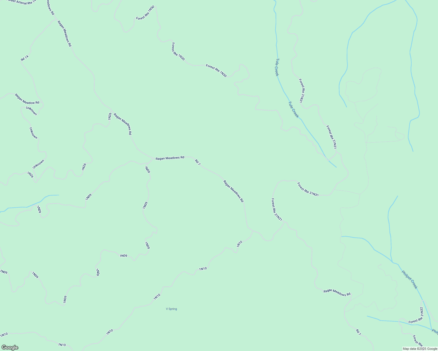 map of restaurants, bars, coffee shops, grocery stores, and more near Ragan Meadows Road in Hayfork