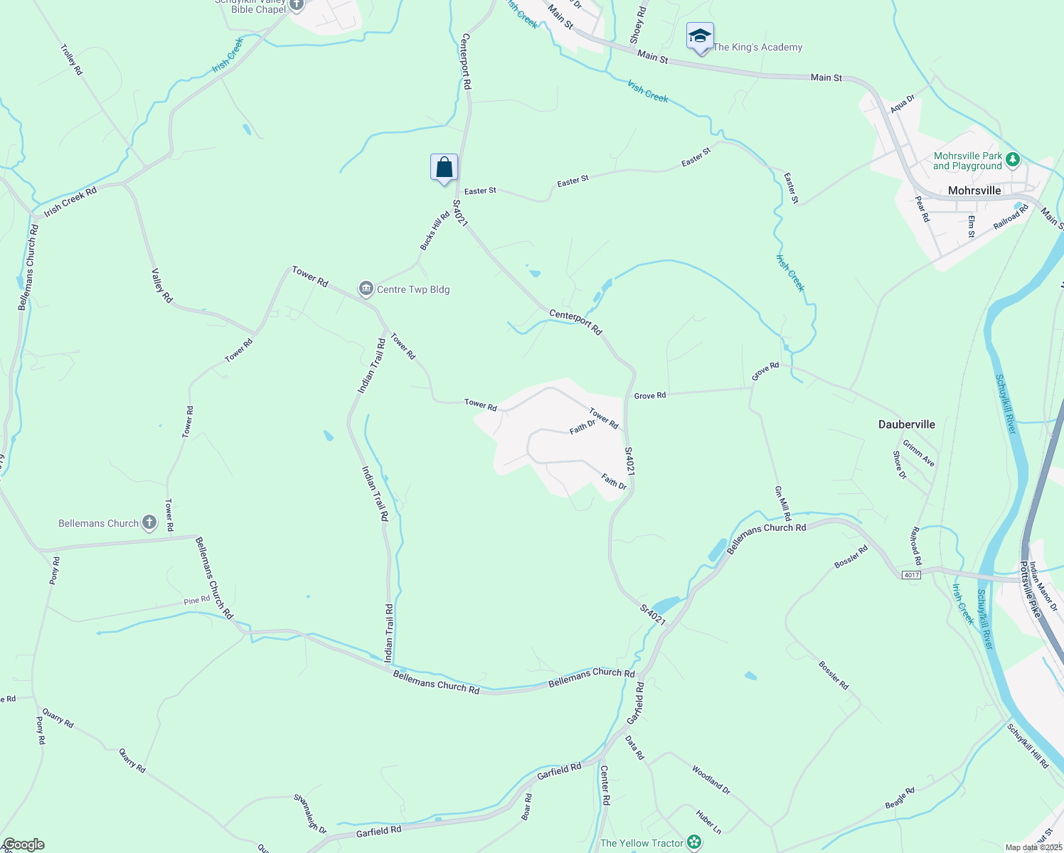 map of restaurants, bars, coffee shops, grocery stores, and more near 479 Faith Drive in Mohrsville