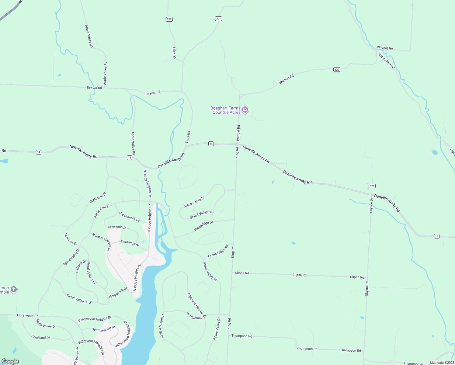 map of restaurants, bars, coffee shops, grocery stores, and more near 470 Grand Valley Drive in Howard