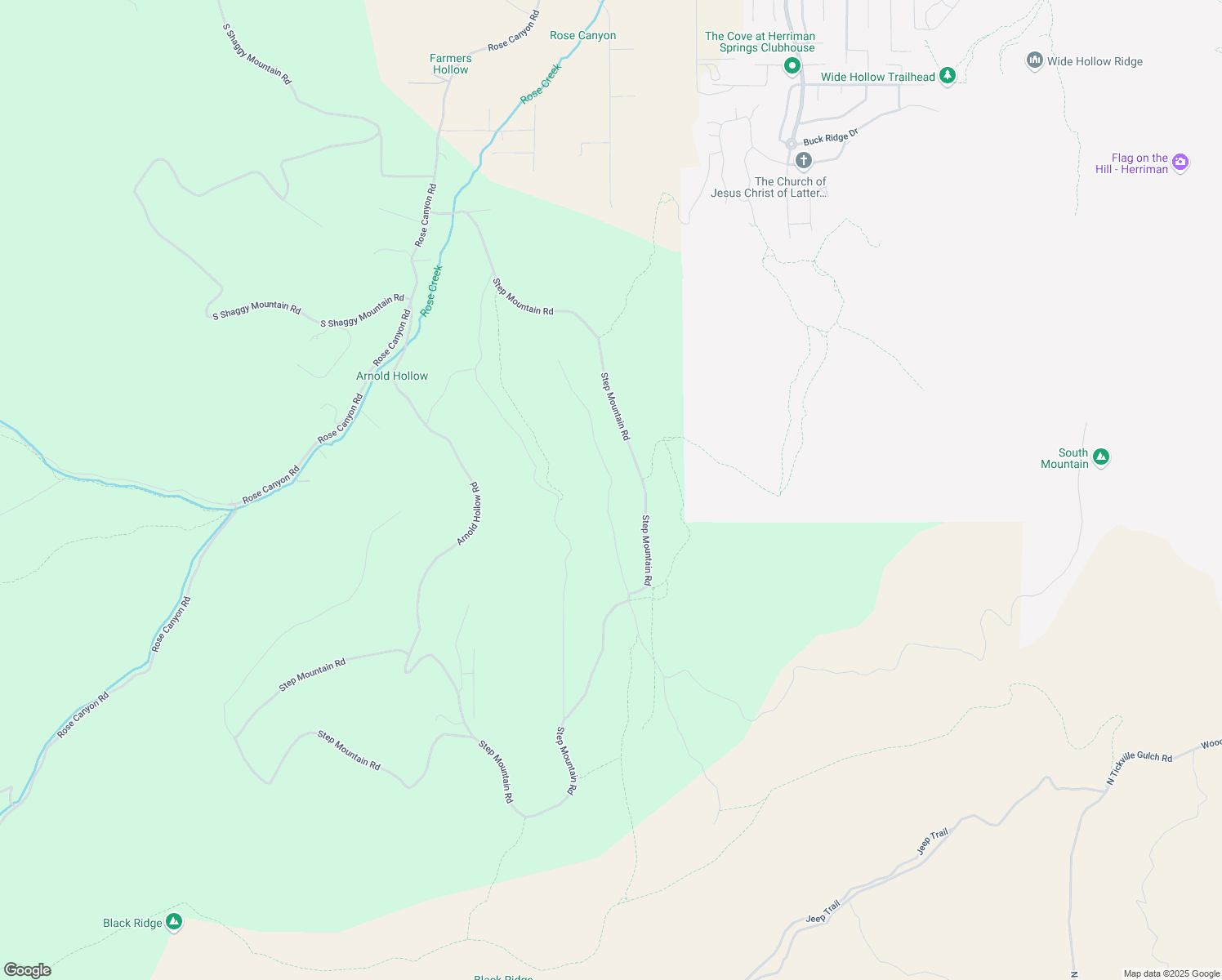 map of restaurants, bars, coffee shops, grocery stores, and more near 15642 High Step Lane in Herriman