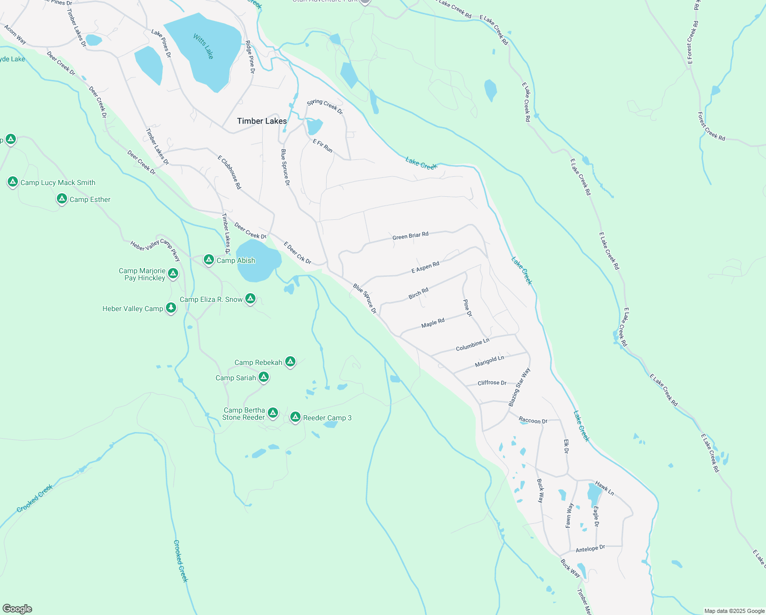map of restaurants, bars, coffee shops, grocery stores, and more near 10944 Birch Road in Heber City