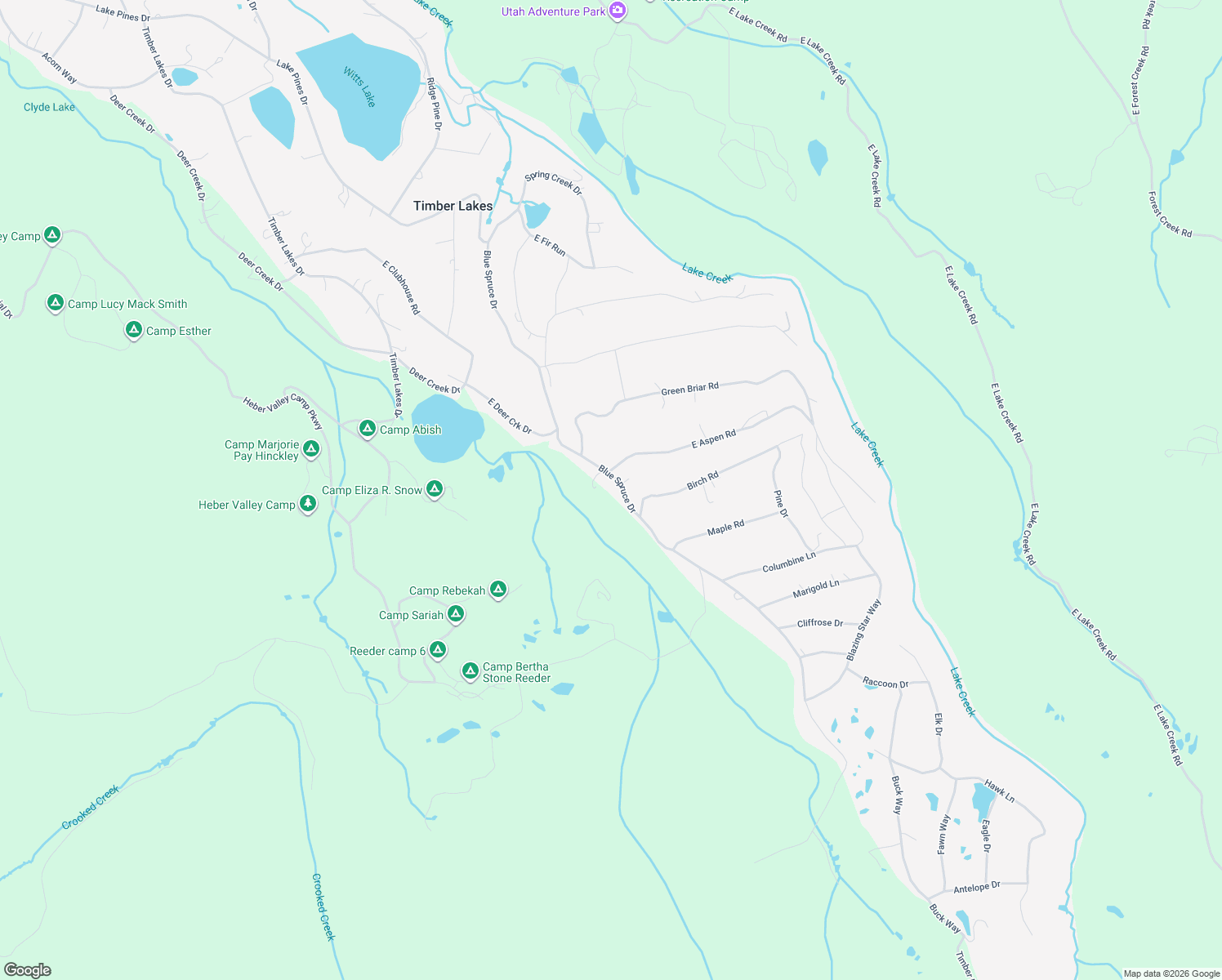 map of restaurants, bars, coffee shops, grocery stores, and more near 3310 Blue Spruce Drive in Heber City