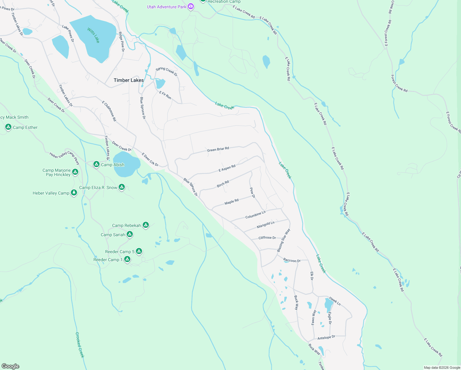 map of restaurants, bars, coffee shops, grocery stores, and more near 11172 Birch Road in Heber City