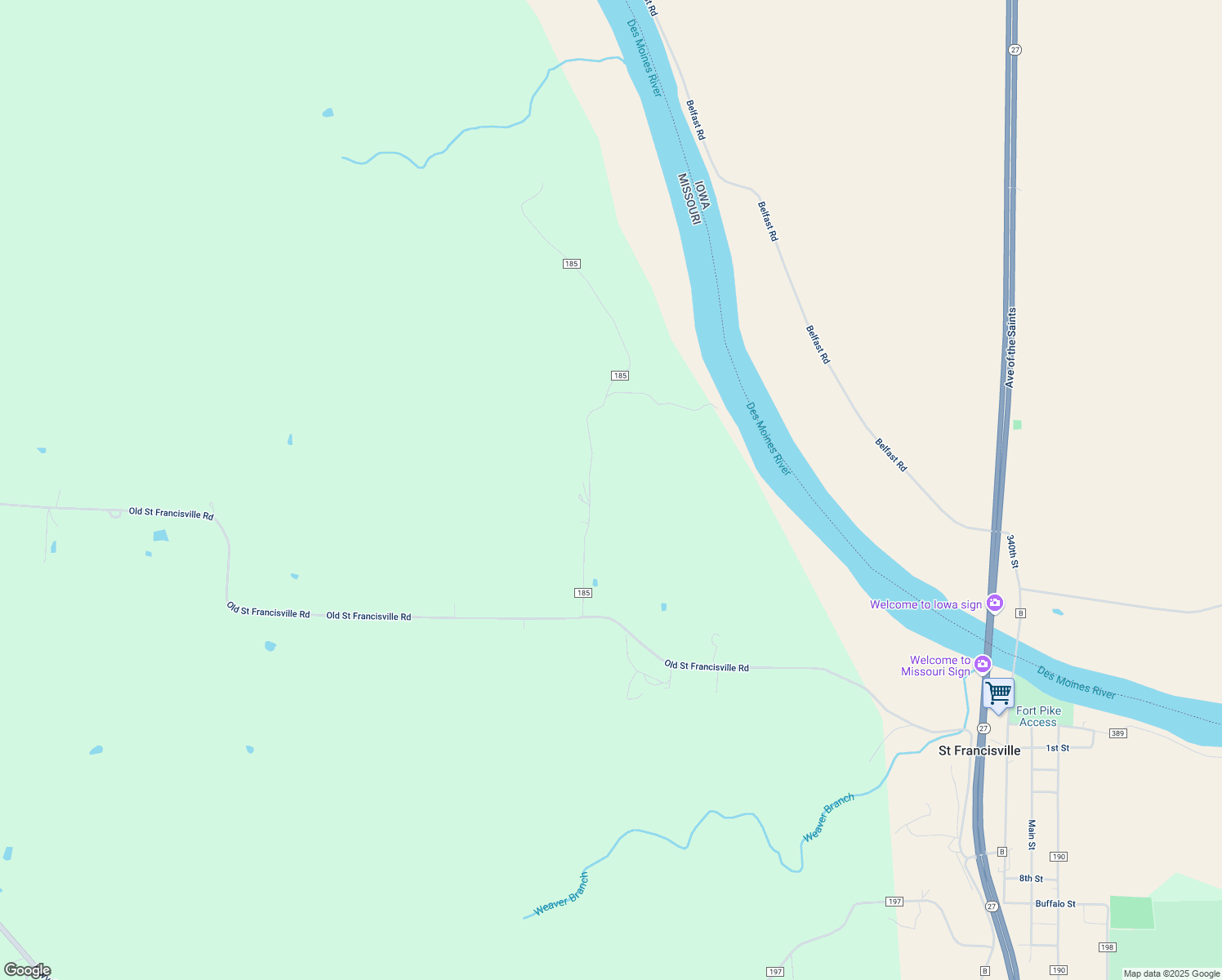 map of restaurants, bars, coffee shops, grocery stores, and more near 19807 County Road 185 in Revere