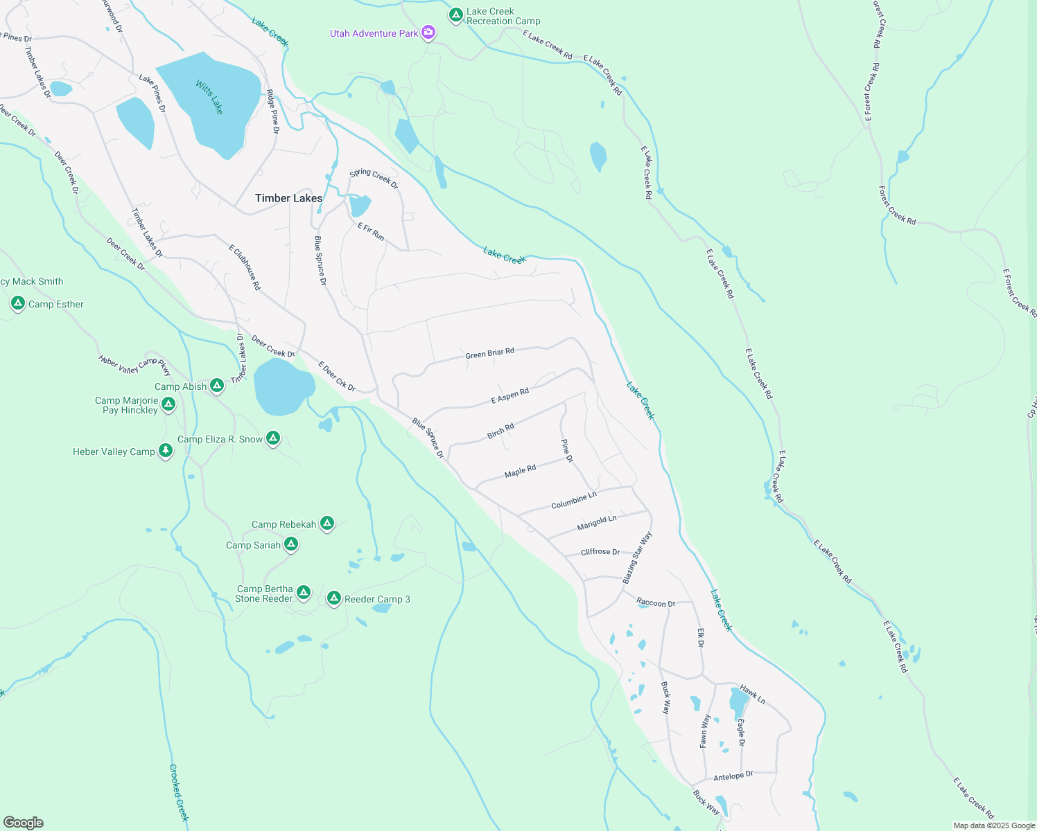 map of restaurants, bars, coffee shops, grocery stores, and more near 11205 Birch Road in Heber City