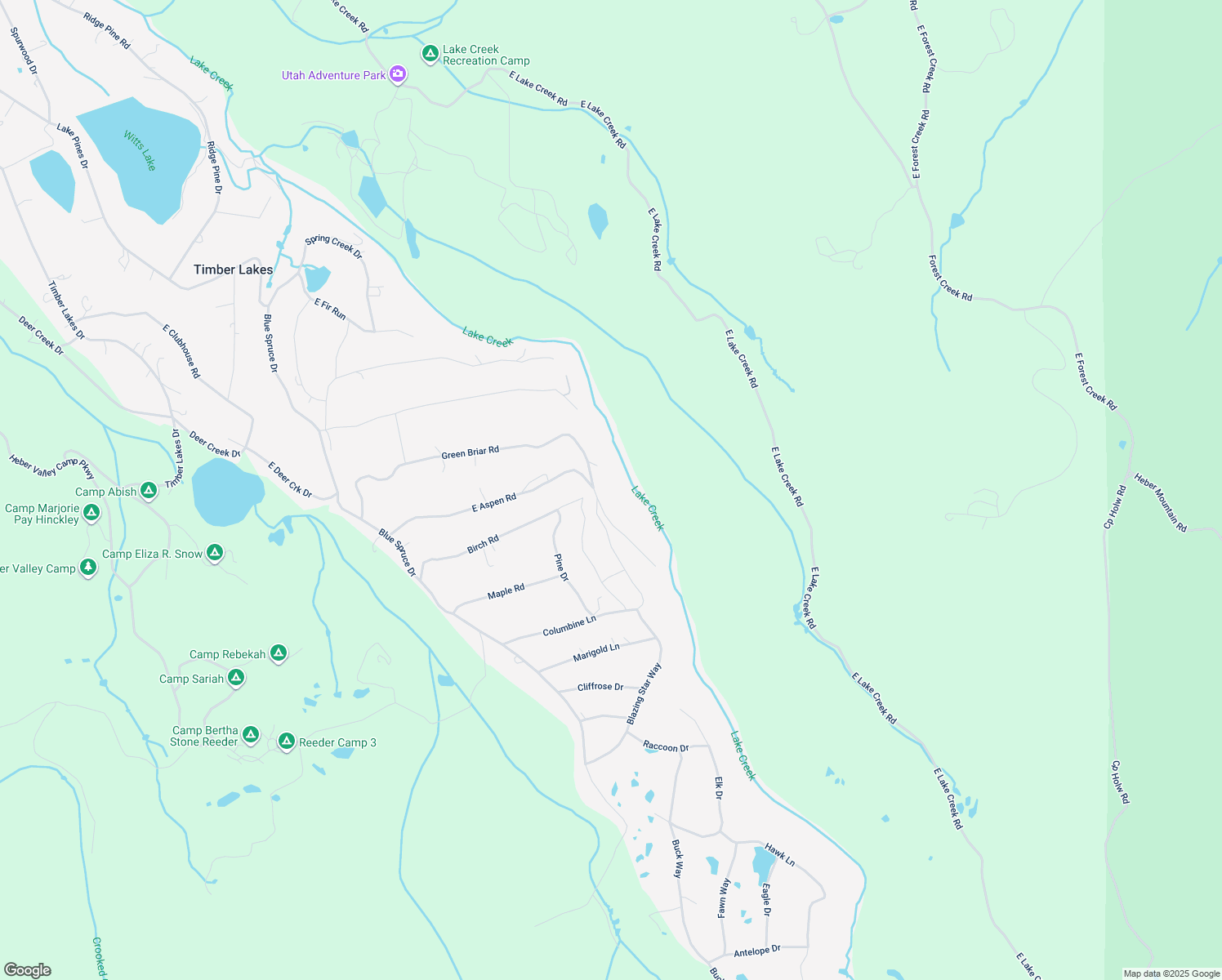 map of restaurants, bars, coffee shops, grocery stores, and more near 11487 East Aspen Road in Heber City