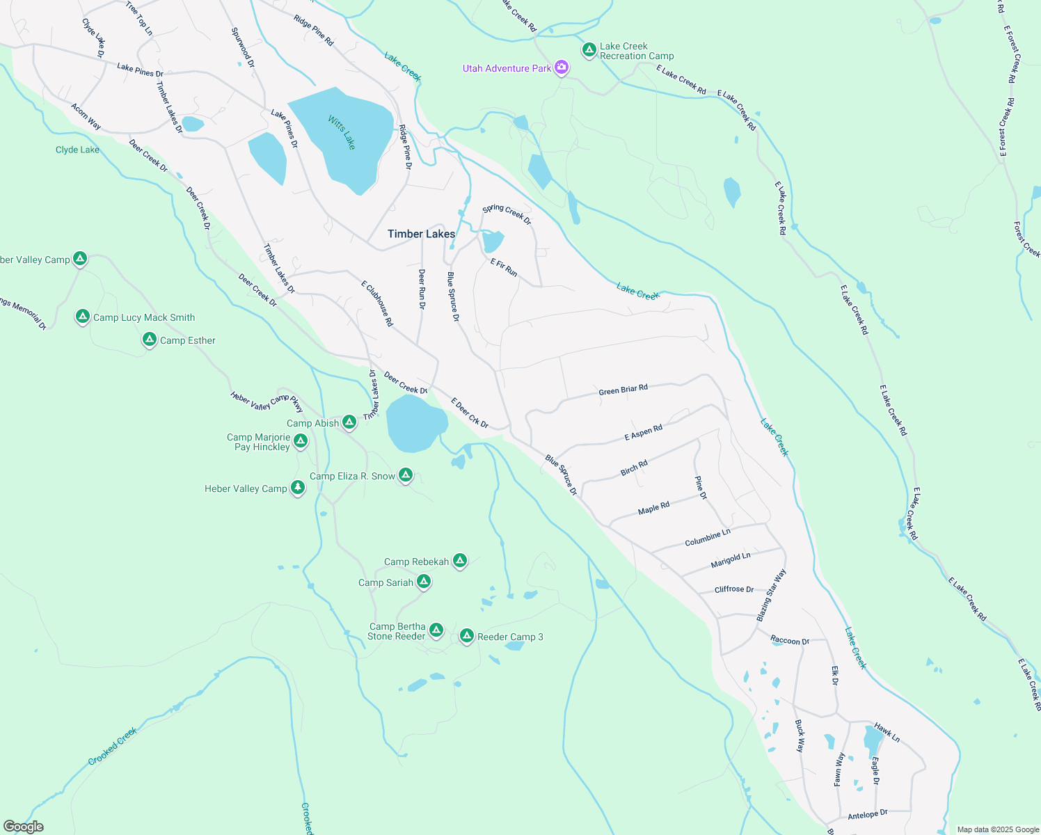 map of restaurants, bars, coffee shops, grocery stores, and more near 3119 Blue Spruce Drive in Heber City