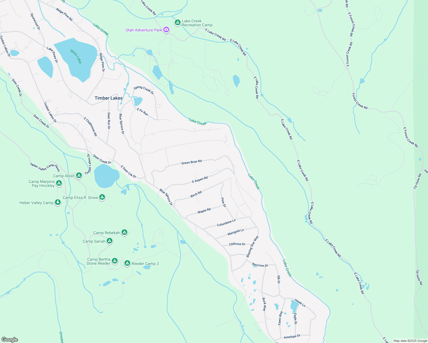 map of restaurants, bars, coffee shops, grocery stores, and more near 11273 East Aspen Road in Heber City