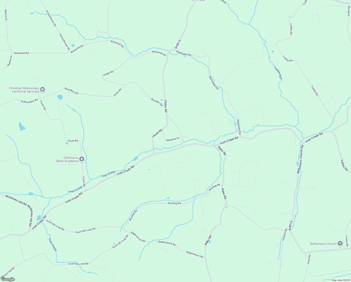 map of restaurants, bars, coffee shops, grocery stores, and more near 77 Meadow Drive in Mohrsville