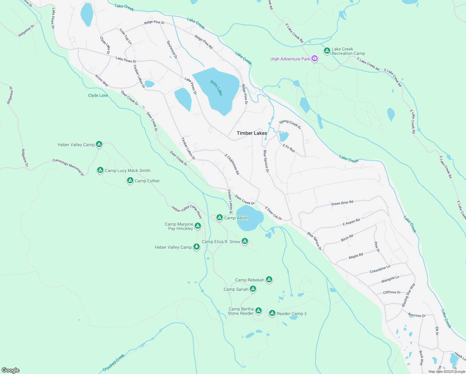 map of restaurants, bars, coffee shops, grocery stores, and more near 2877 Timber Lakes Drive in Heber City