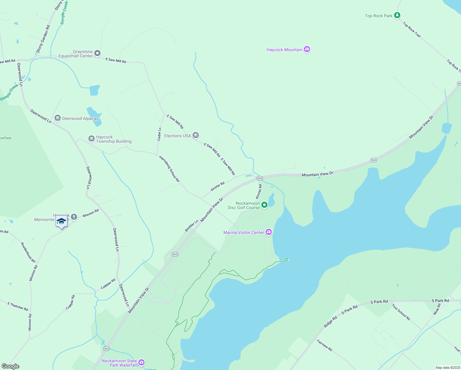 map of restaurants, bars, coffee shops, grocery stores, and more near 1762 Kinzler Road in Quakertown