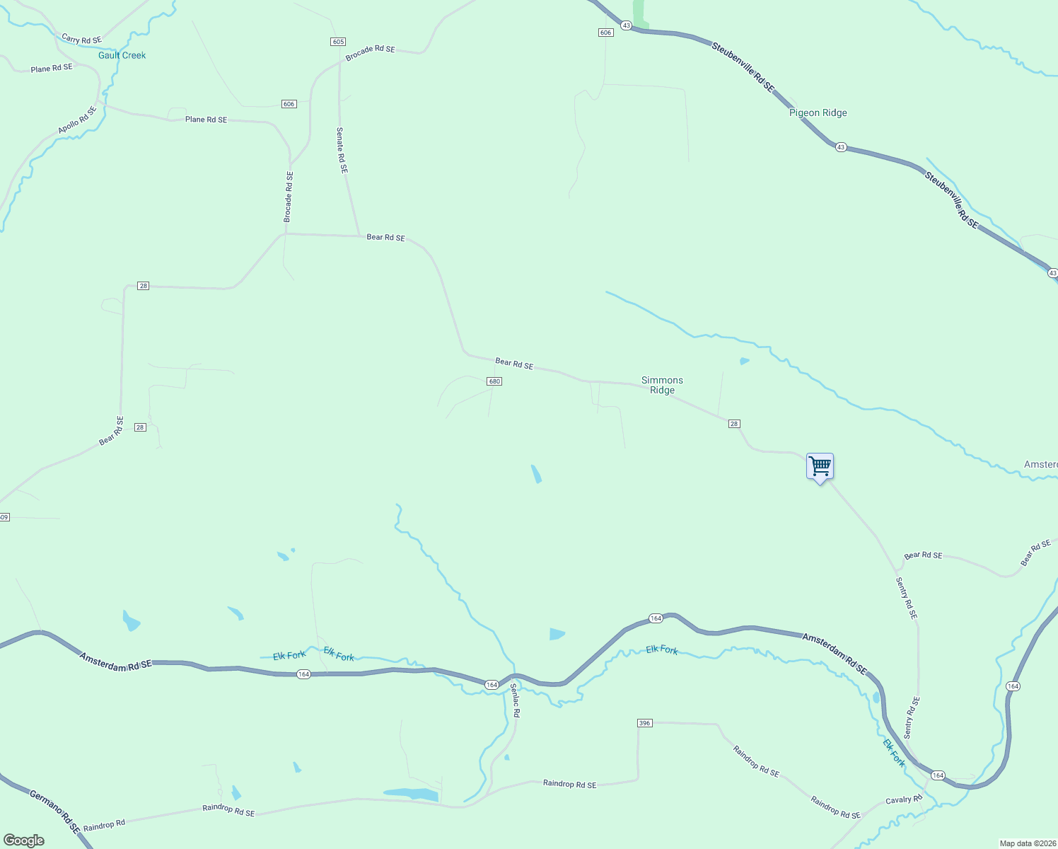 map of restaurants, bars, coffee shops, grocery stores, and more near in Kilgore