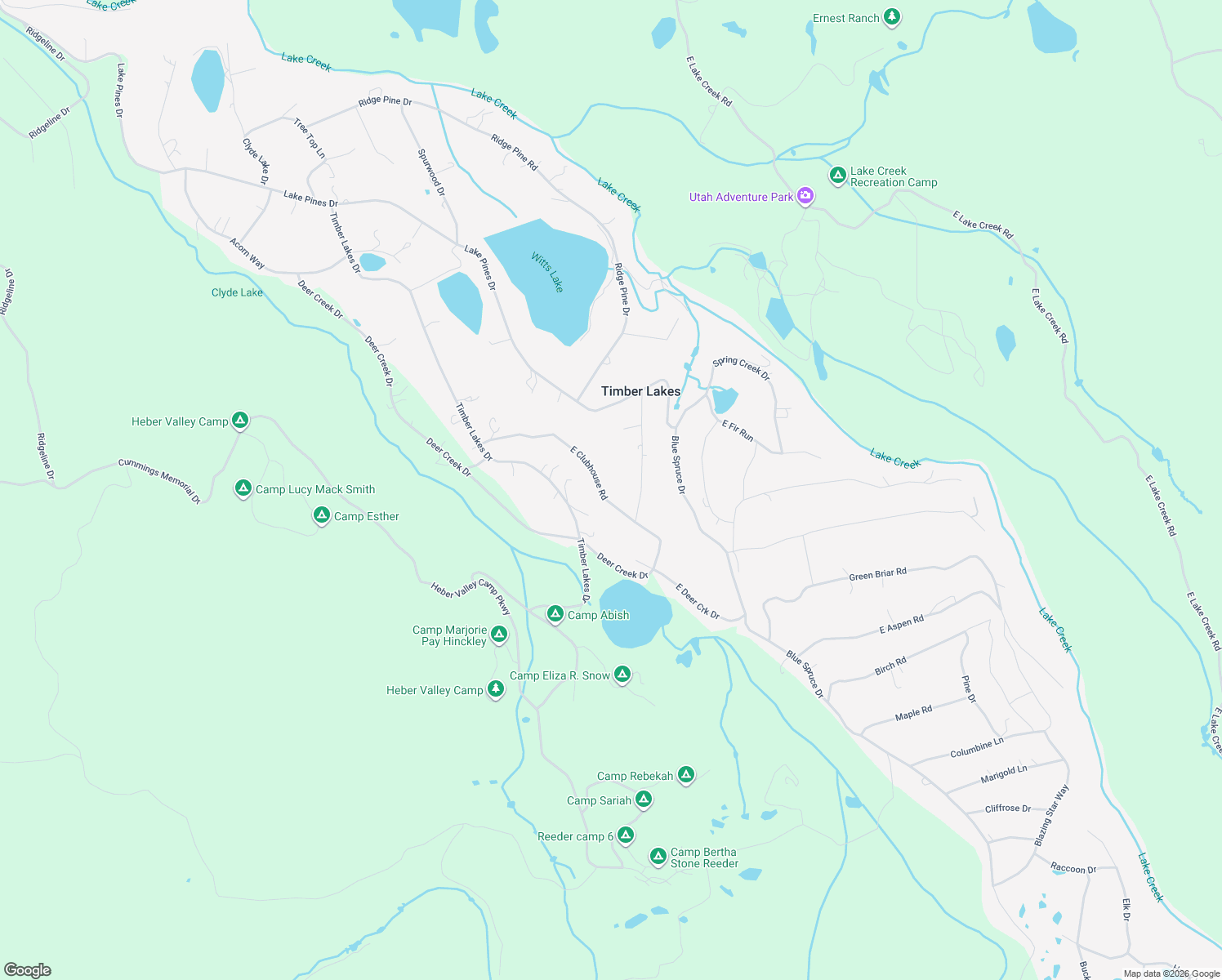 map of restaurants, bars, coffee shops, grocery stores, and more near 10097 East Clubhouse Road in Heber City