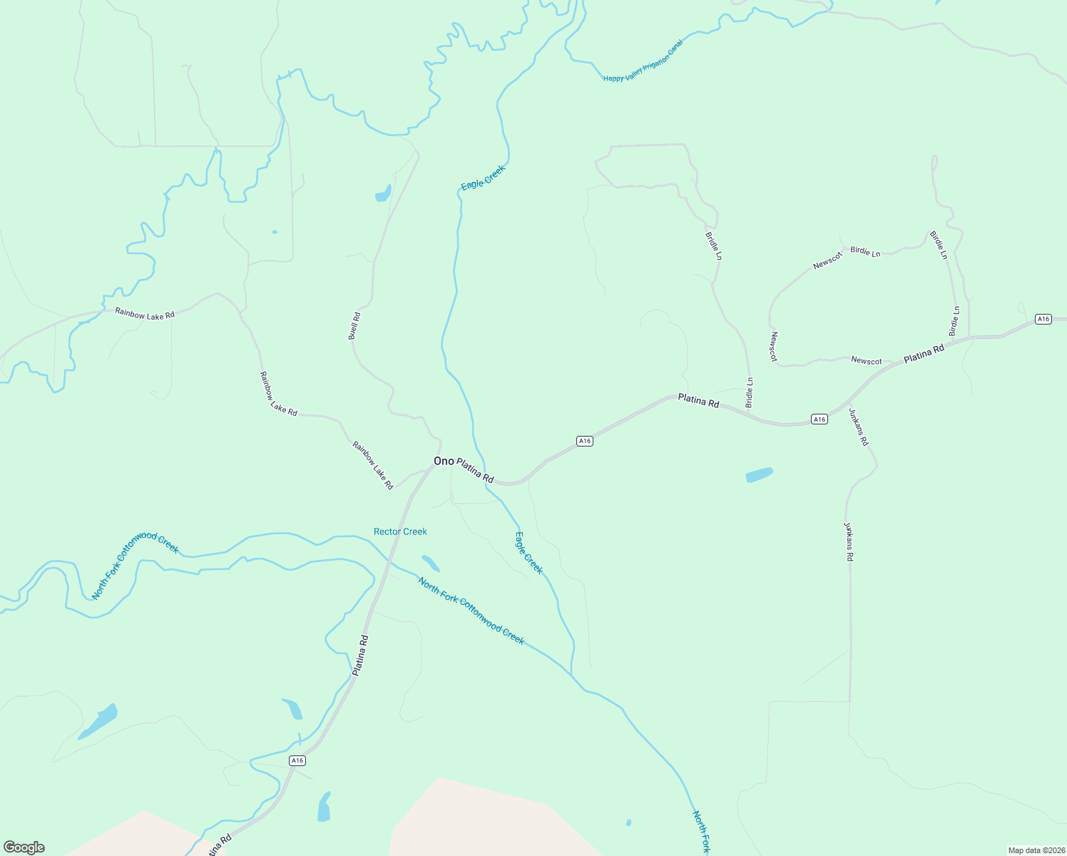 map of restaurants, bars, coffee shops, grocery stores, and more near 12064 Platina Road in Igo