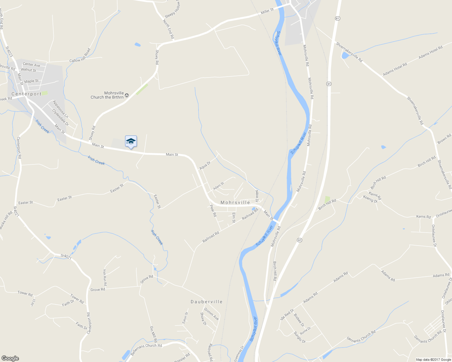 map of restaurants, bars, coffee shops, grocery stores, and more near 217 Adam Street in Mohrsville