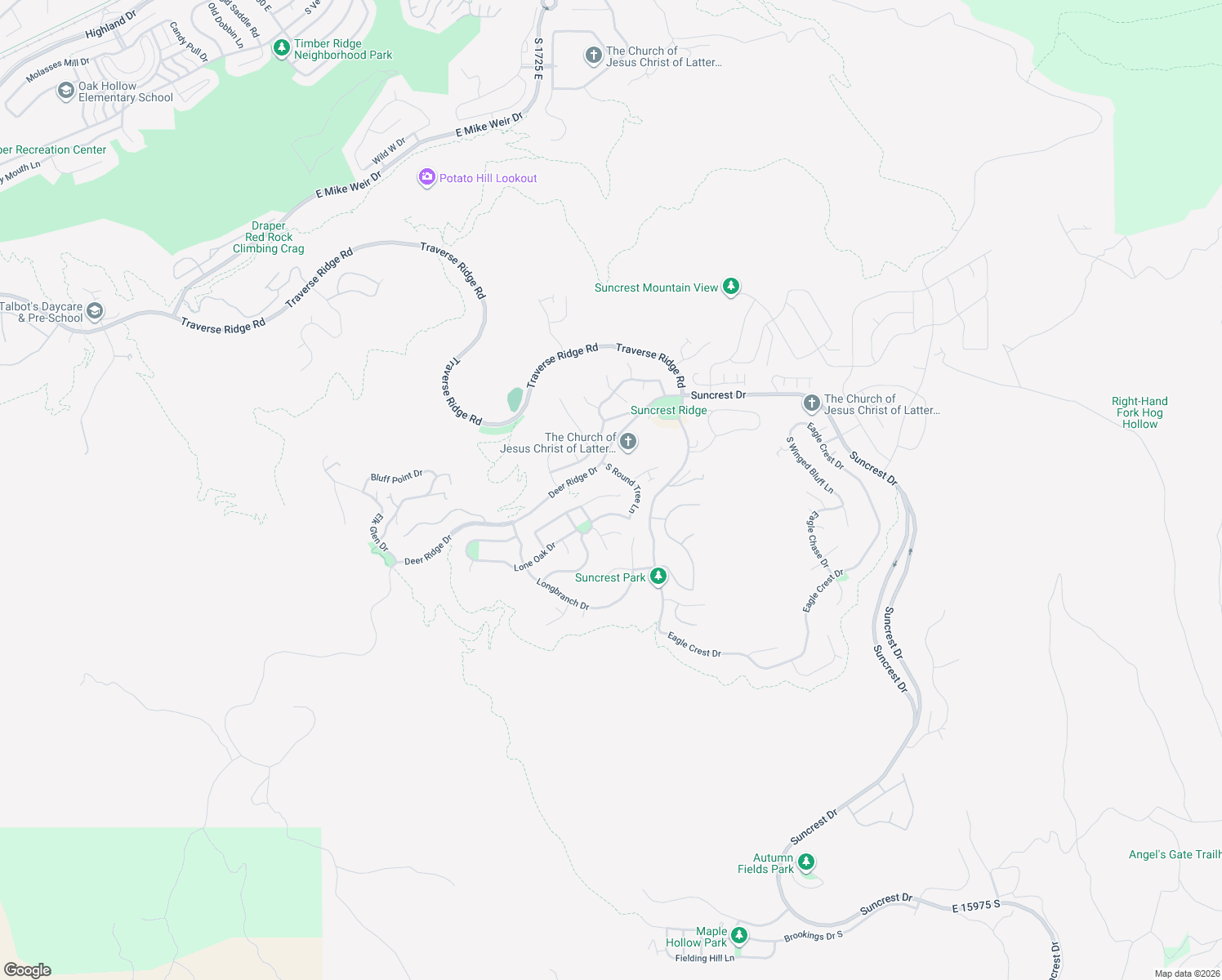 map of restaurants, bars, coffee shops, grocery stores, and more near 1907 Aspen Leaf Place in Draper