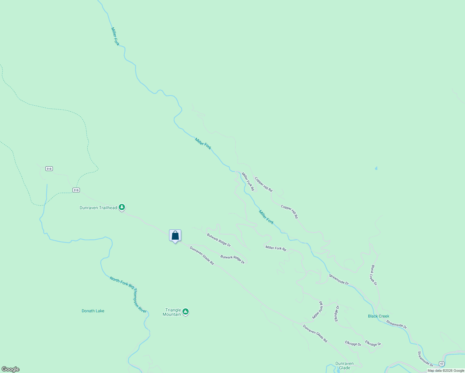 map of restaurants, bars, coffee shops, grocery stores, and more near 1741 Miller Fork Road in Glen Haven