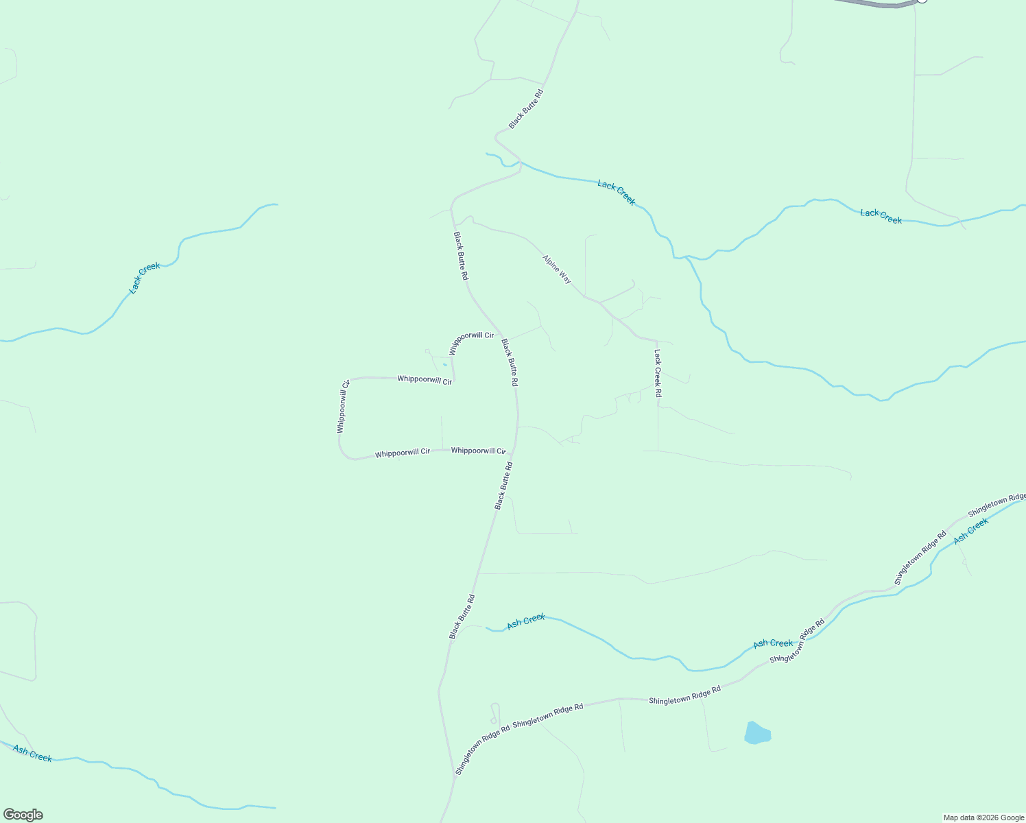 map of restaurants, bars, coffee shops, grocery stores, and more near 6612 Black Butte Road in Shingletown
