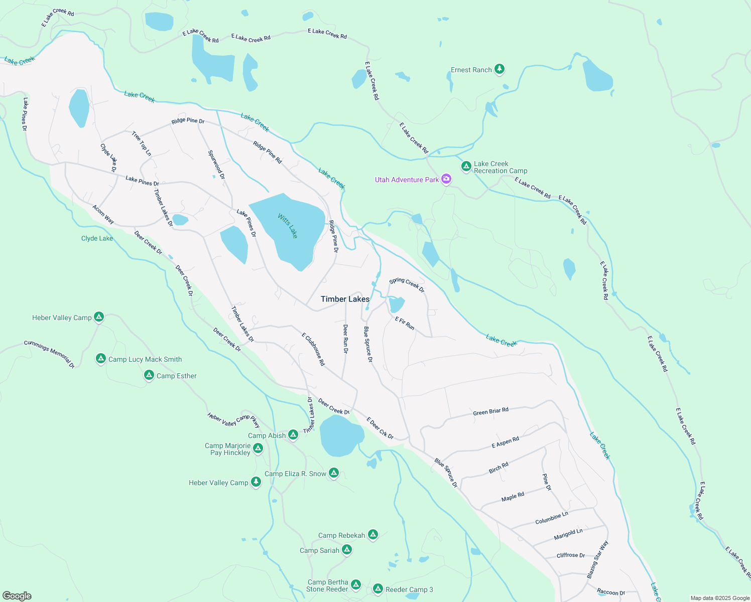 map of restaurants, bars, coffee shops, grocery stores, and more near 10445 Lake Pines Drive in Heber City