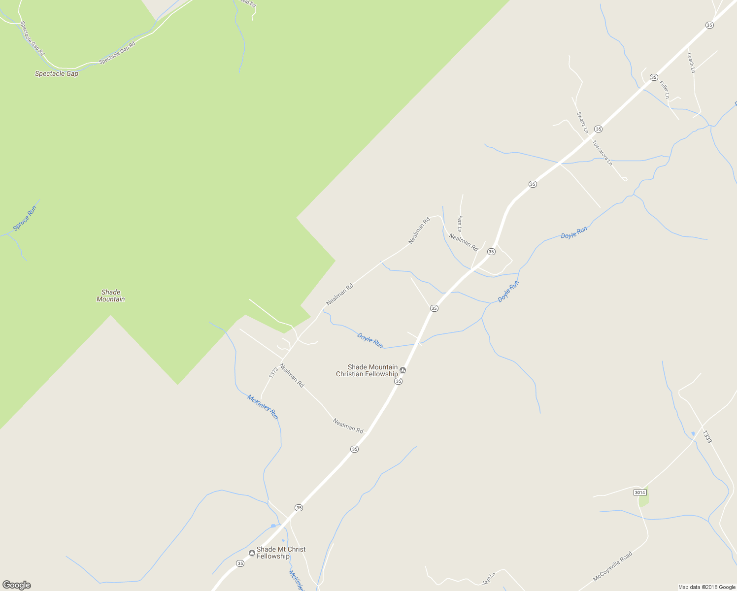 map of restaurants, bars, coffee shops, grocery stores, and more near 1032 Nealman Road in Mifflin
