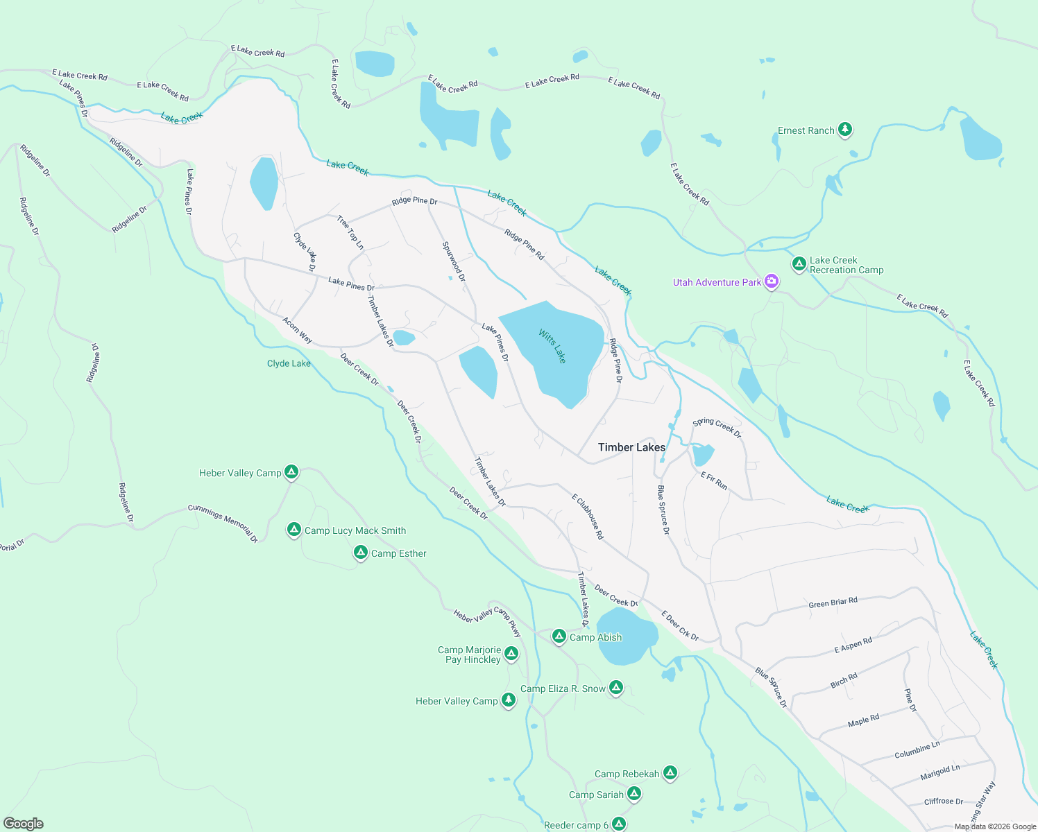 map of restaurants, bars, coffee shops, grocery stores, and more near 9906 Lake Pines Drive in Heber City