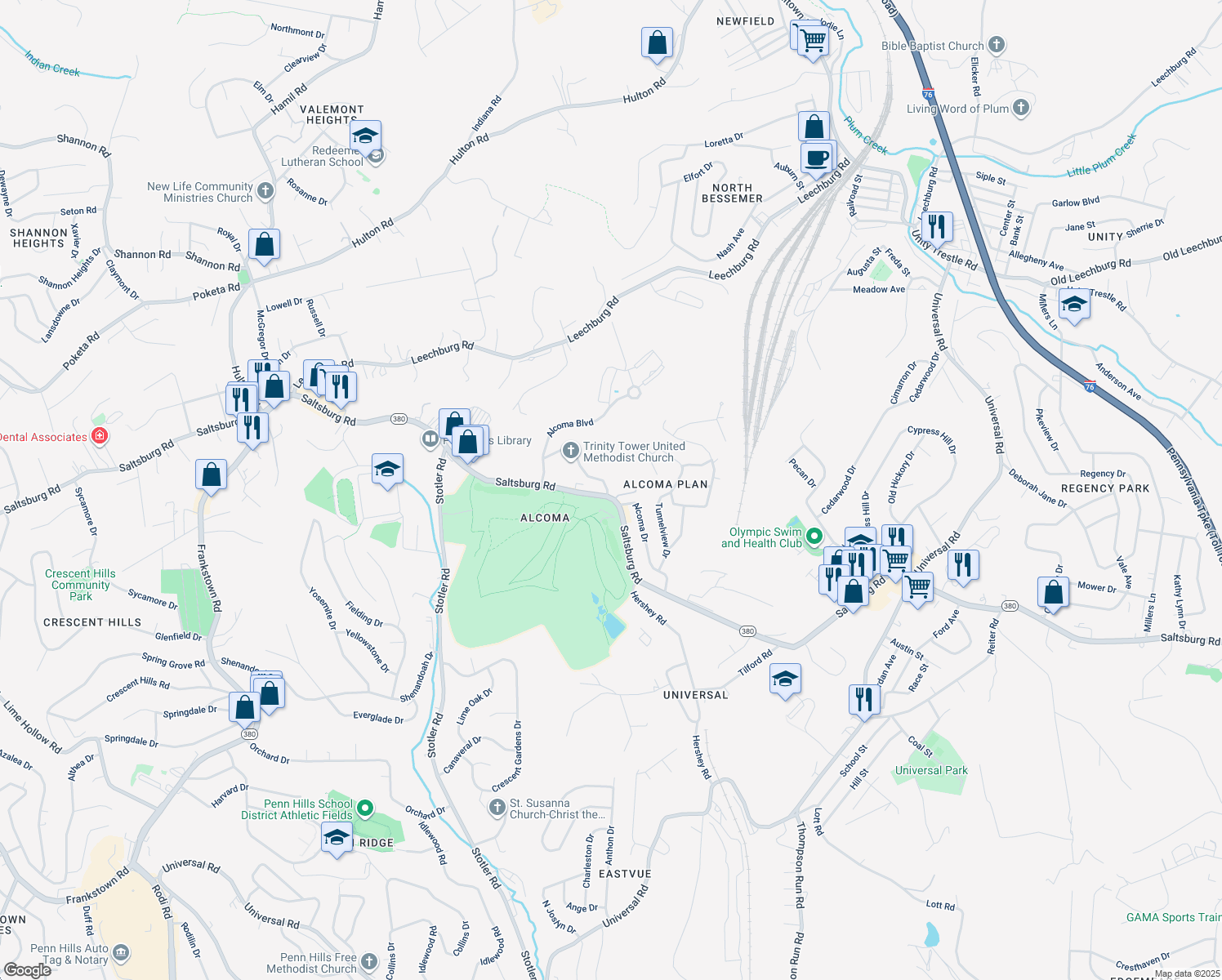 6735 Saltsburg Road, Pittsburgh PA Walk Score