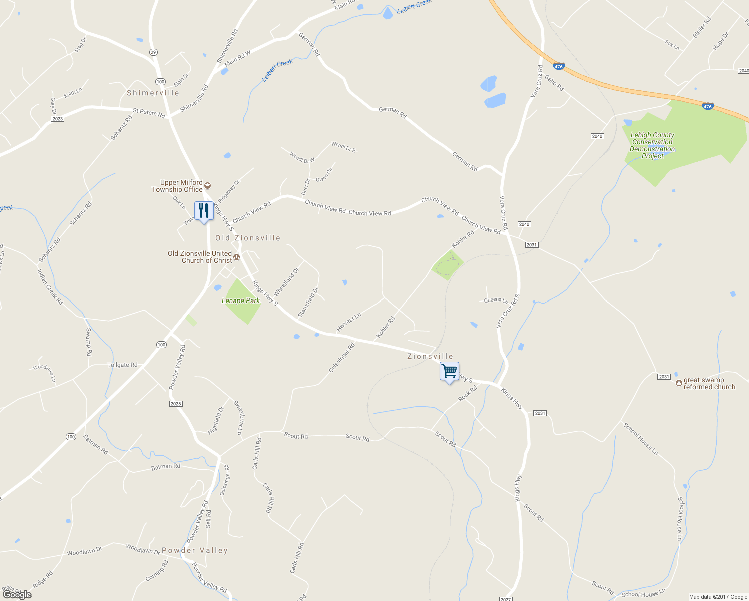 map of restaurants, bars, coffee shops, grocery stores, and more near 4807 Harvest Lane in Zionsville