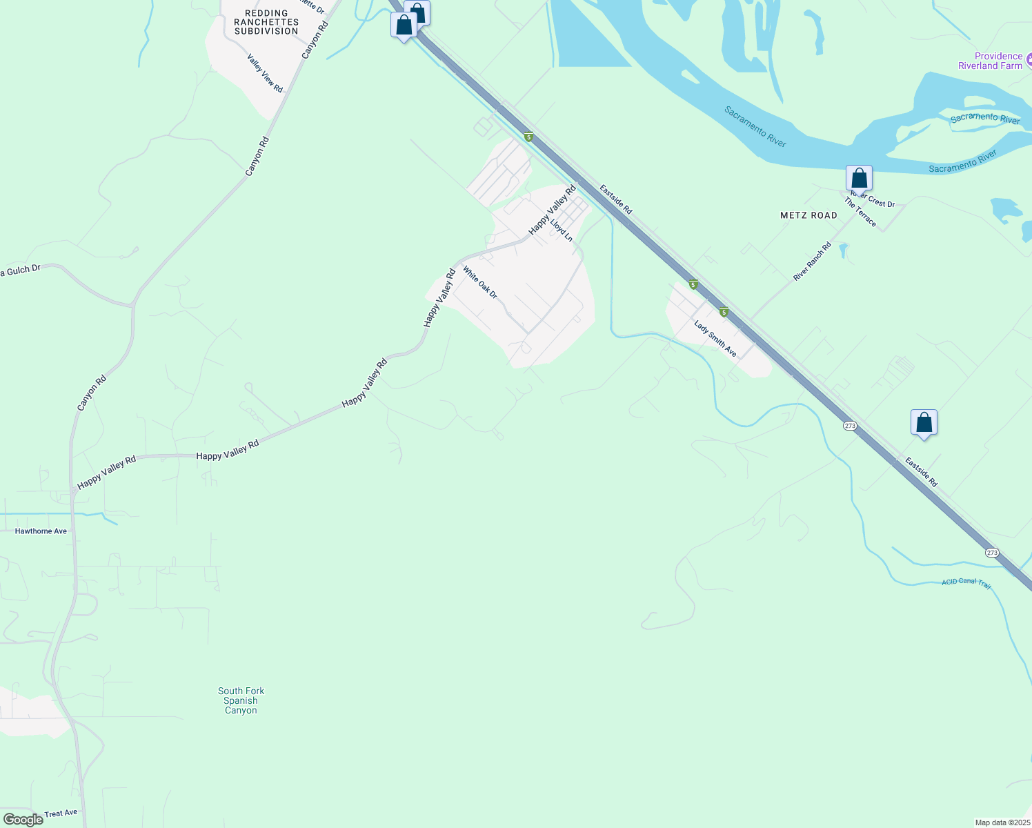 map of restaurants, bars, coffee shops, grocery stores, and more near 18451 Majestic View Drive in Anderson