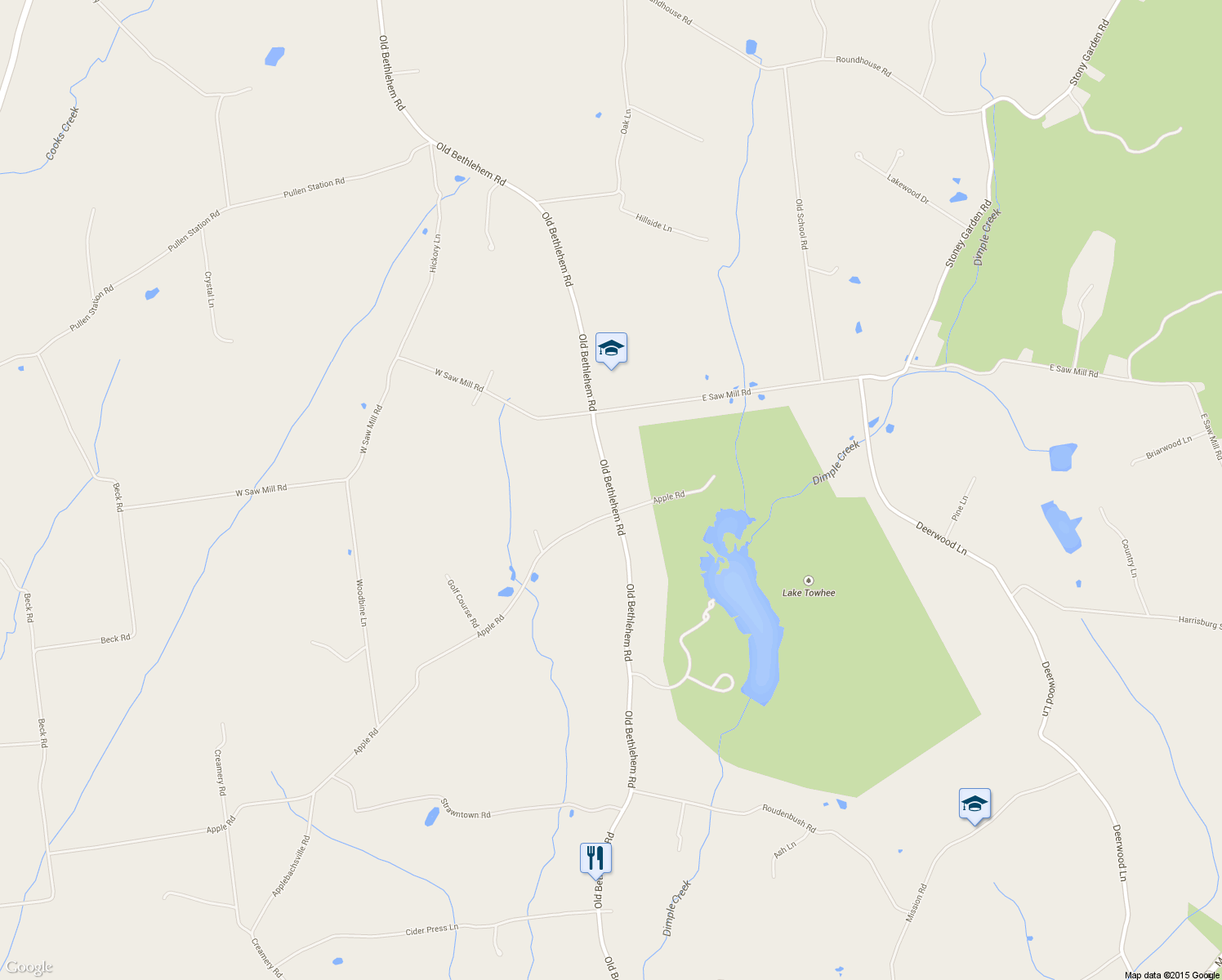 map of restaurants, bars, coffee shops, grocery stores, and more near 922 Old Bethlehem Road in Quakertown