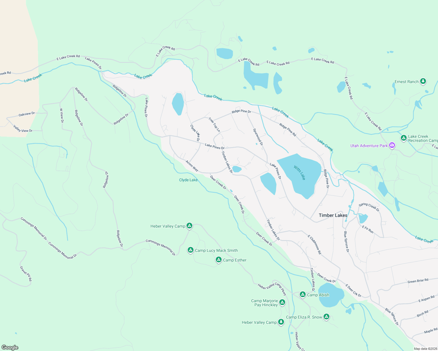 map of restaurants, bars, coffee shops, grocery stores, and more near 9194 Acorn Way in Heber City