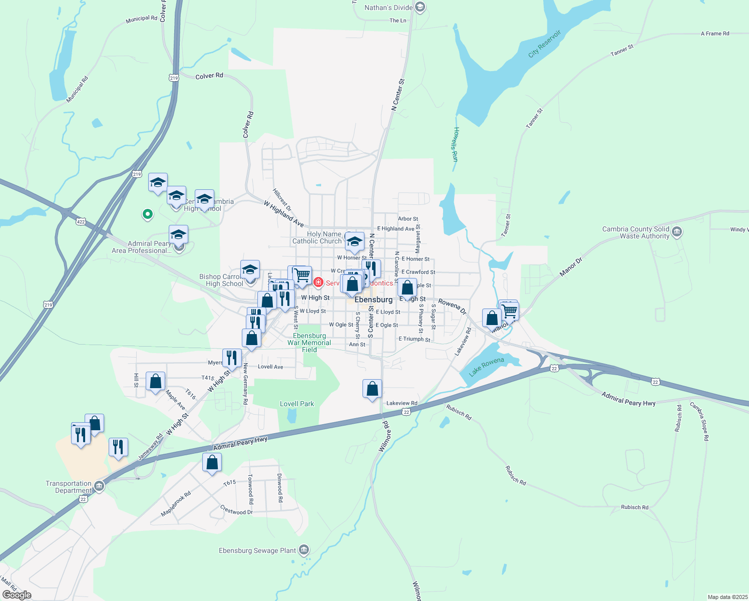 102 South Center Street, Ebensburg PA Walk Score