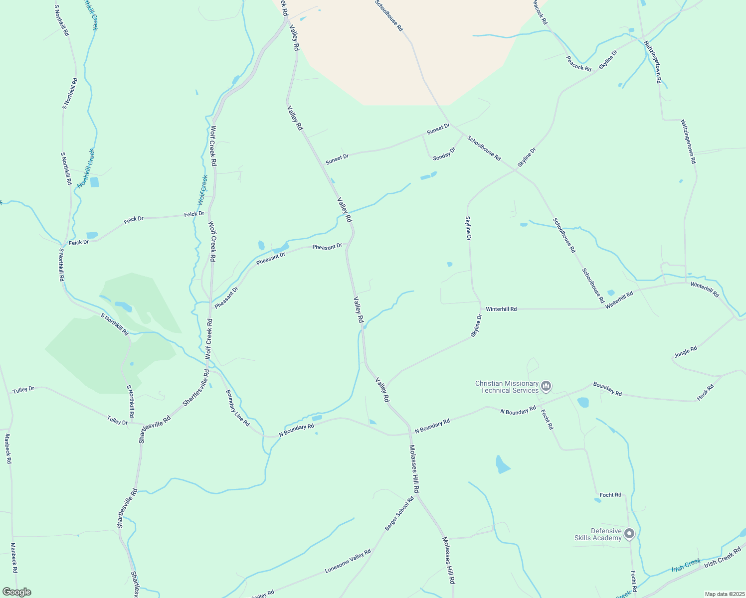 map of restaurants, bars, coffee shops, grocery stores, and more near 297 Valley Road in Bernville
