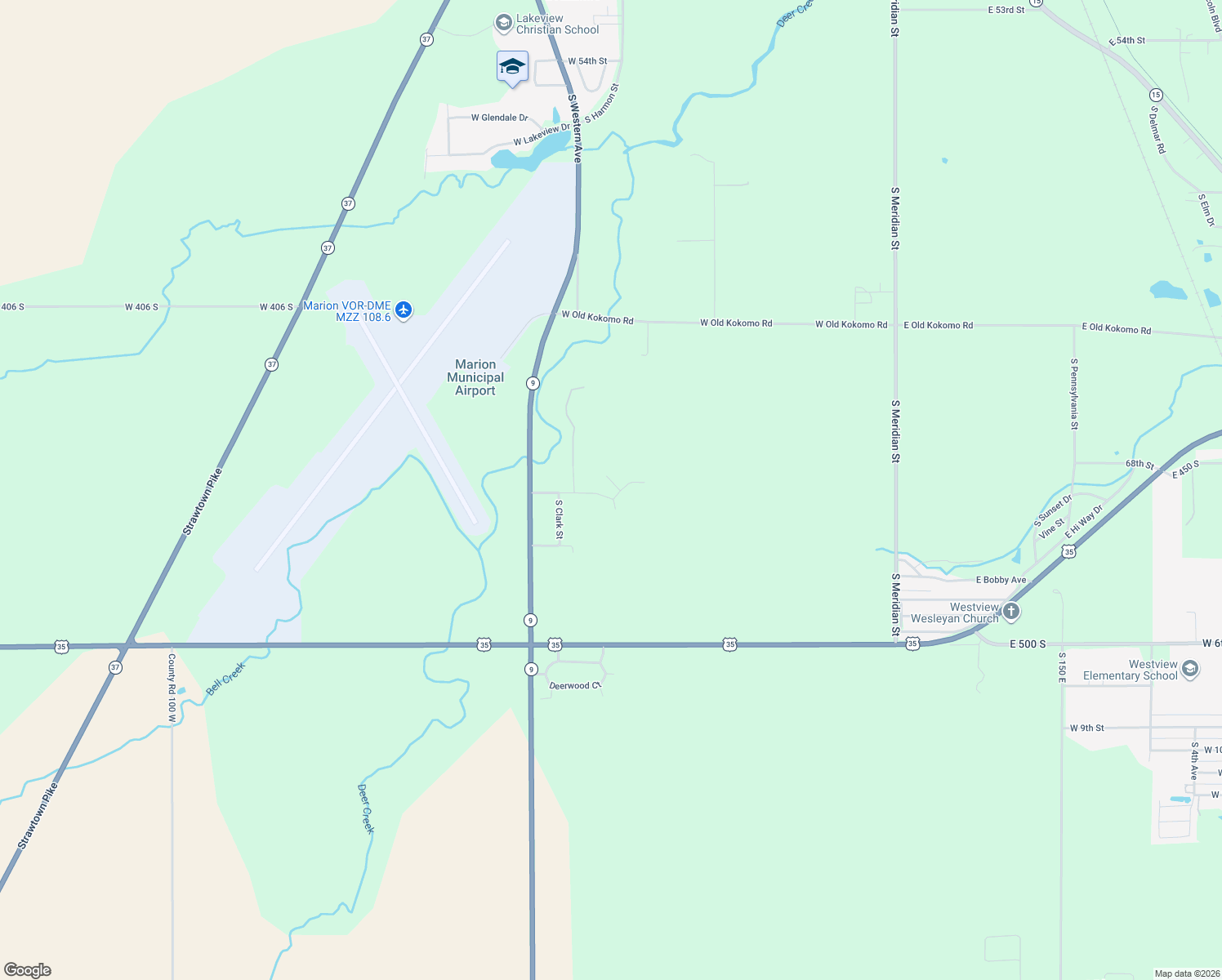 map of restaurants, bars, coffee shops, grocery stores, and more near 920 Coni Rd in Marion