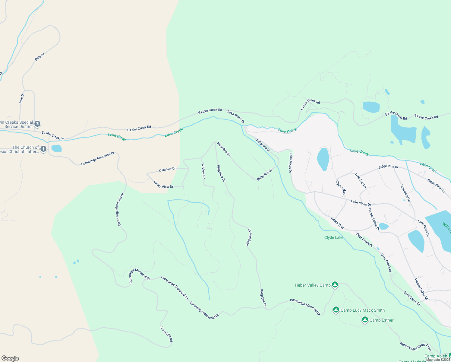 map of restaurants, bars, coffee shops, grocery stores, and more near 1907 South Ridgeline Drive in Heber City