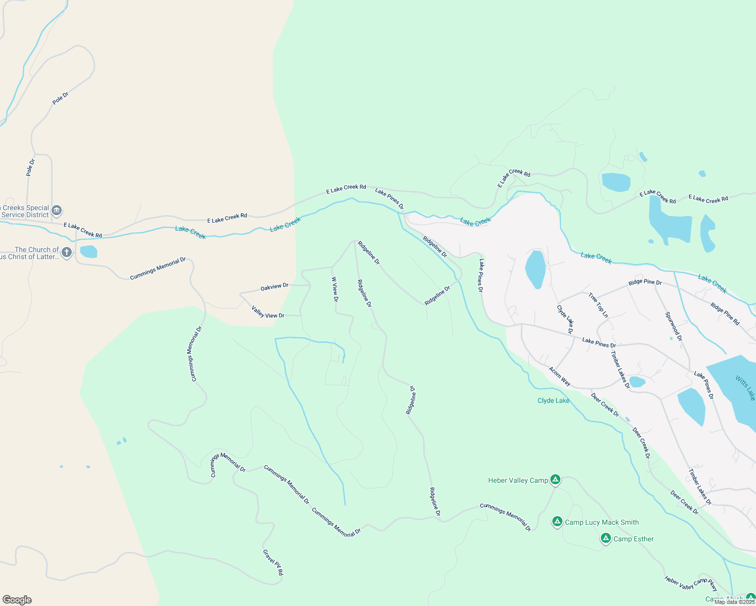 map of restaurants, bars, coffee shops, grocery stores, and more near 1907 South Ridgeline Drive in Heber City