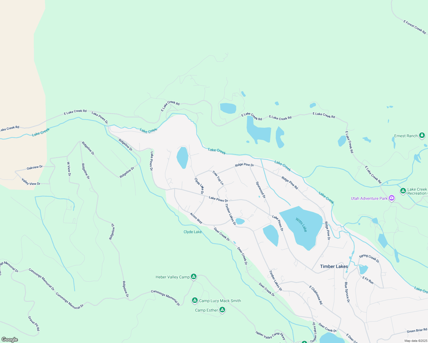 map of restaurants, bars, coffee shops, grocery stores, and more near 1563 Tree Top Lane in Heber City