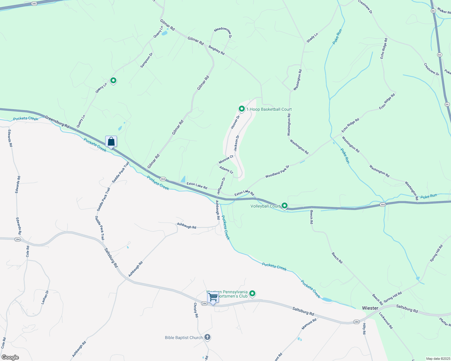 map of restaurants, bars, coffee shops, grocery stores, and more near 118 Jefferson Drive in Apollo