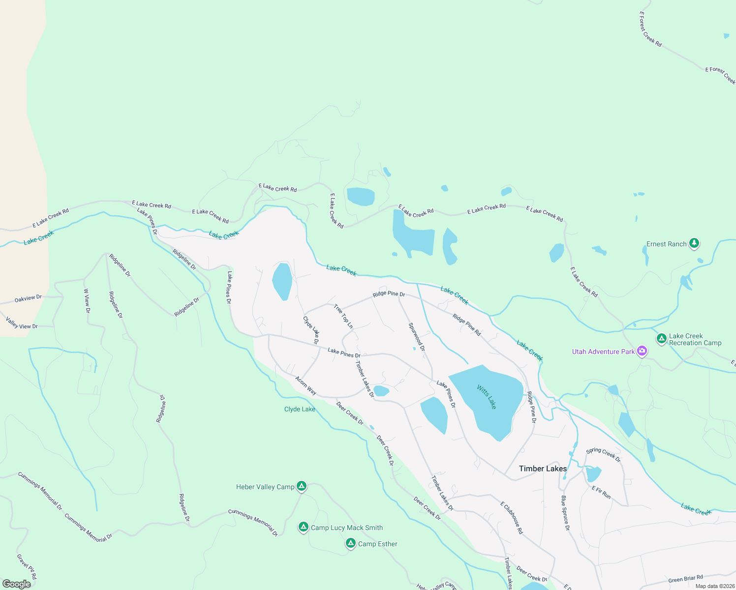 map of restaurants, bars, coffee shops, grocery stores, and more near 9331 Ridge Pine Road in Heber City