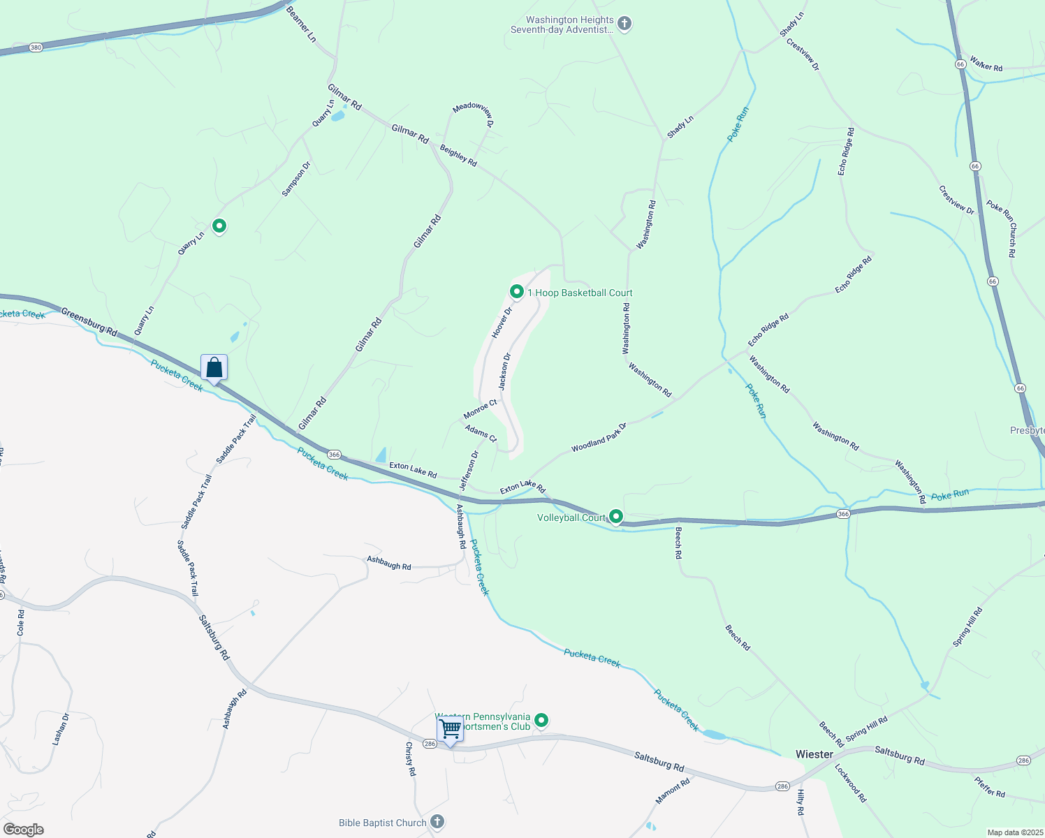 map of restaurants, bars, coffee shops, grocery stores, and more near 330 Jackson Drive in Apollo